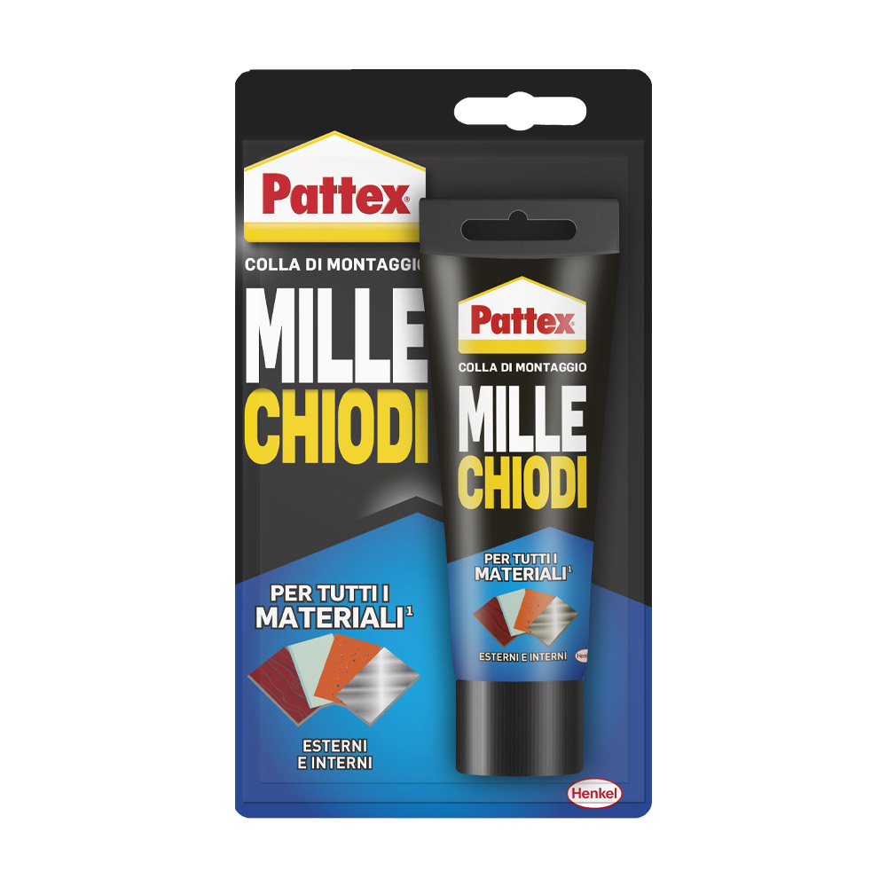 Adesivo di Montaggio Millechiodi Esterni ed Interni PATTEX 100 gr